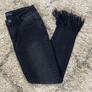 Fringe Bottom Jeans